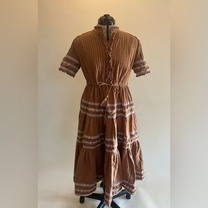 Ivy City Co Santorini Dress in Terracotta Size Medium